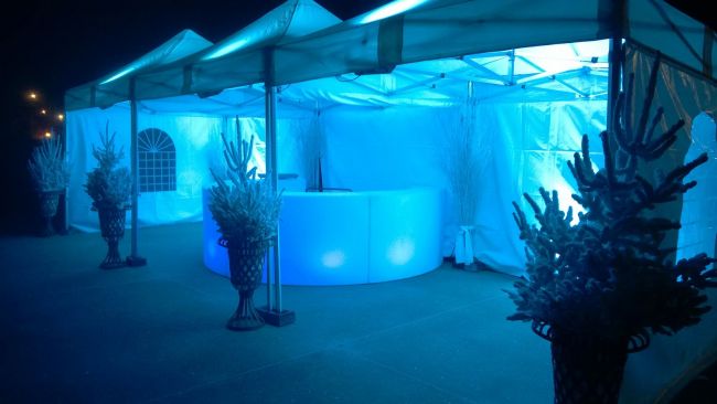 Décor de noel avec bars lumineux